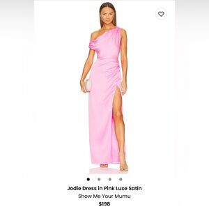 Jodie Dress - Show Me Your Mumu - L - Satin Pink